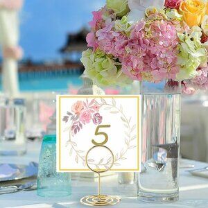Table Sign Holders - Gold Like New